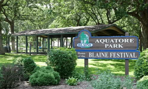 Aquatore park has it all. There are two large picnic shelters, indoor restrooms, grills, a playground, a bike trail, a baseball diamond, a basketball court, a football field, and a dog park. This park is just great!