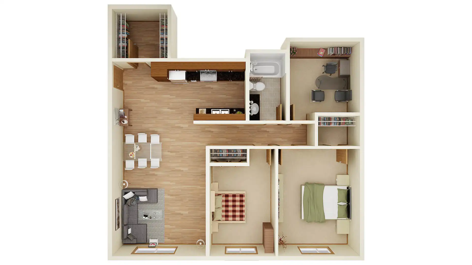 Norden With Den Floor Plan